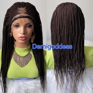 Cornrow Lacefront Braided Wig,Color 33